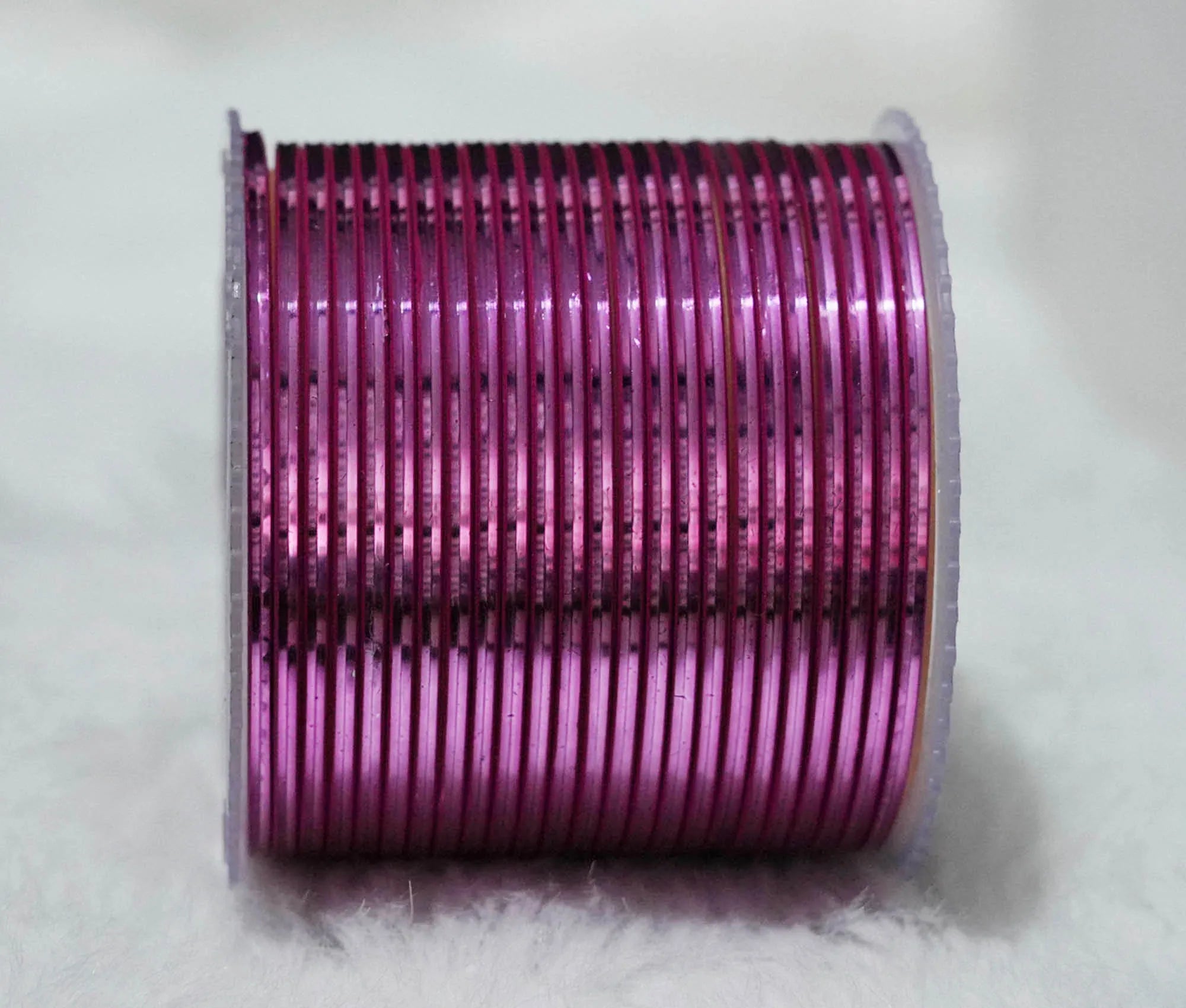 Pyazi Color Glossy Metal Bangle for Women & Girls (Pack of 24) - The Golden Cascade